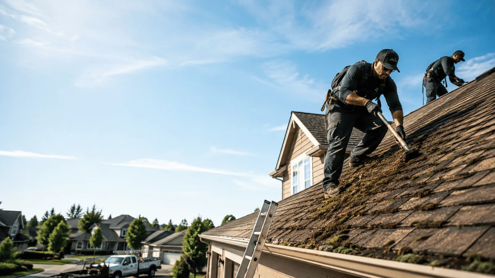 Roof Moss Removal in Green, OH near me